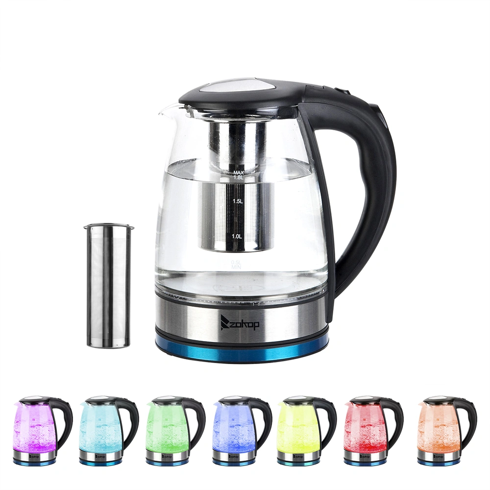 HD-1861-A 1.8L Electric Glass Kettle, 2000W 220V with UK Plug, Fast Boiling Water Heater view 2