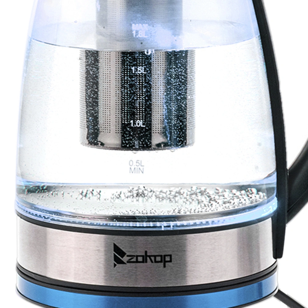 HD-1861-A 1.8L Electric Glass Kettle, 2000W 220V with UK Plug, Fast Boiling Water Heater view 20